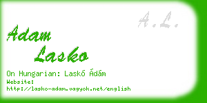 adam lasko business card